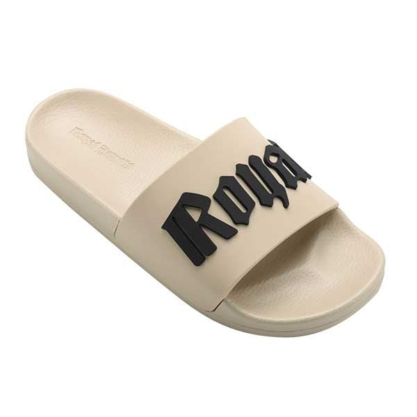 Raised Standard Logo Pool Slides - Tan